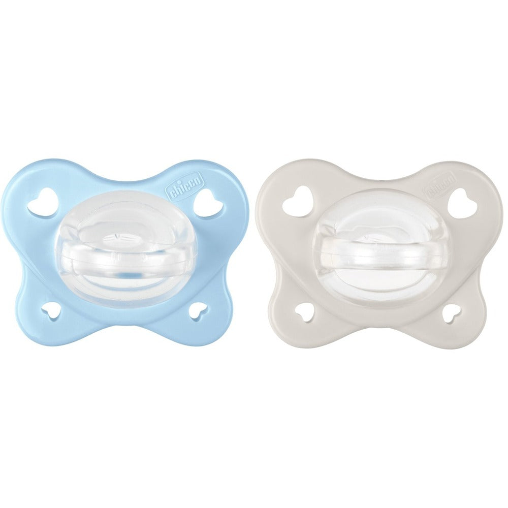 Chicco Succhietto Physioforma Dual Soft In Silicone Azzurro 2-6 Mesi 2 Pezzi