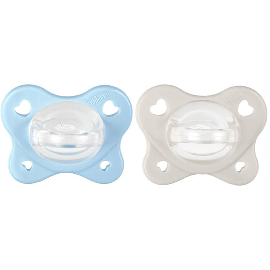 Chicco Succhietto Physioforma Dual Soft In Silicone Azzurro 2-6 Mesi 2 Pezzi