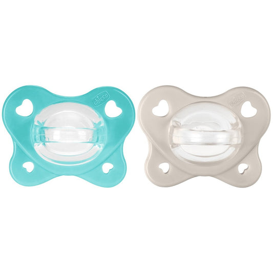 Chicco Succhietto Physioforma Dual Soft In Silicone Azzurro 6-16 Mesi 2 Pezzi