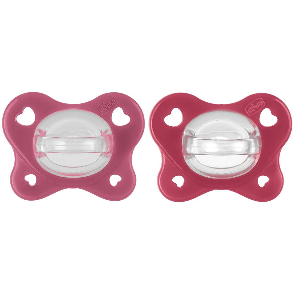 Chicco Succhietto Physioforma Dual Soft In Silicone Rosa 16-36 Mesi 2 Pezzi