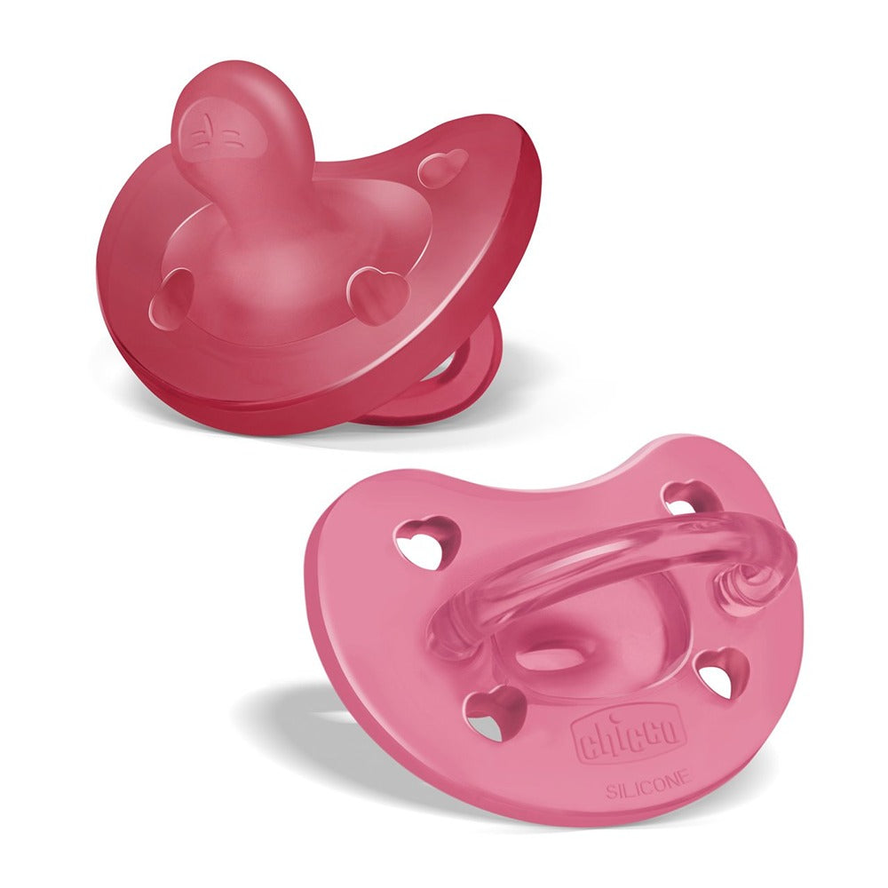 Chicco Gommotto Physioforma Soft In Silicone Rosa 16-36 Mesi 2 Pezzi