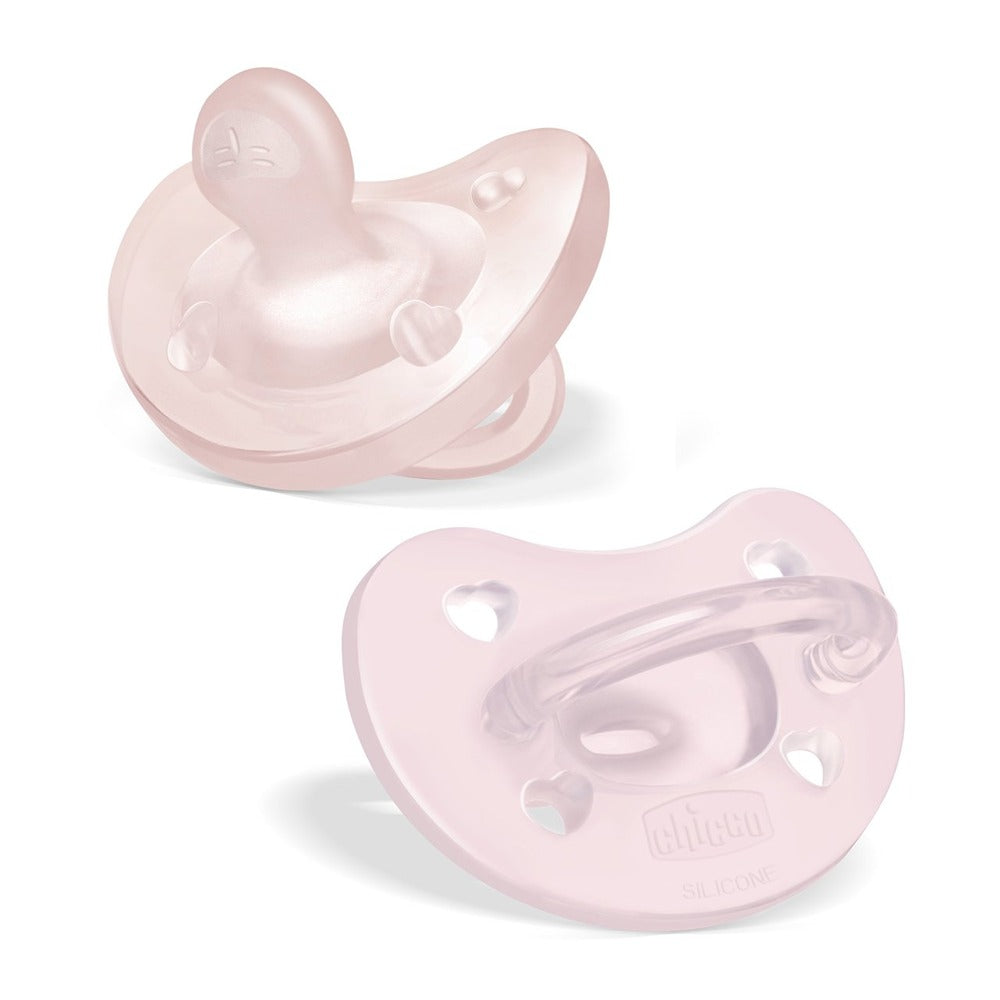Chicco Gommotto Physioforma Soft In Silicone Rosa 2-6 Mesi 2 Pezzi