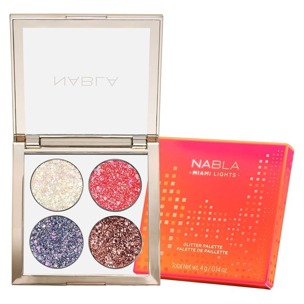Nabla Miami Lights Glitter Palette - Palette di Glitter
