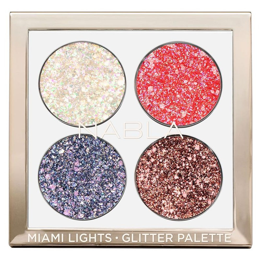 Nabla Miami Lights Glitter Palette - Palette di Glitter