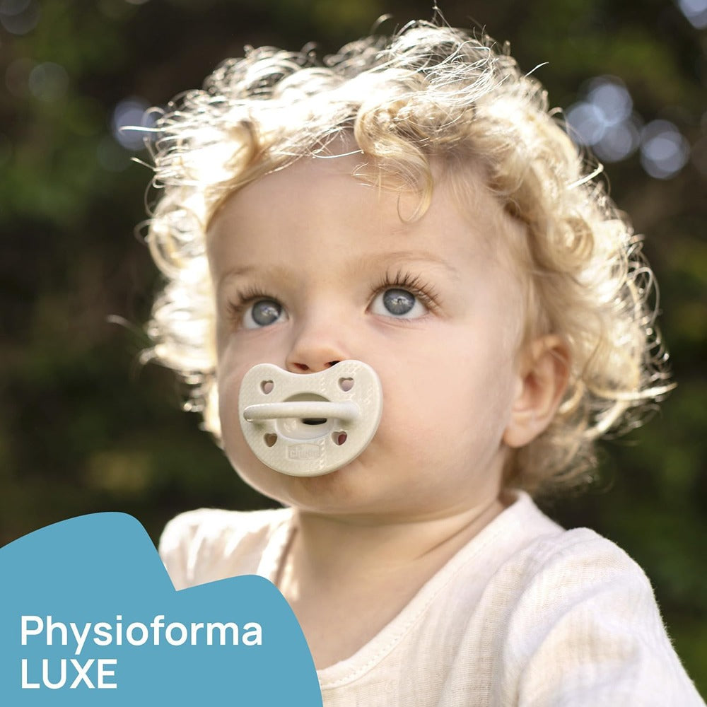 Chicco Gommotto Physioforma Soft Luxe In Silicone Blu 16-36 Mesi 2 Pezzi
