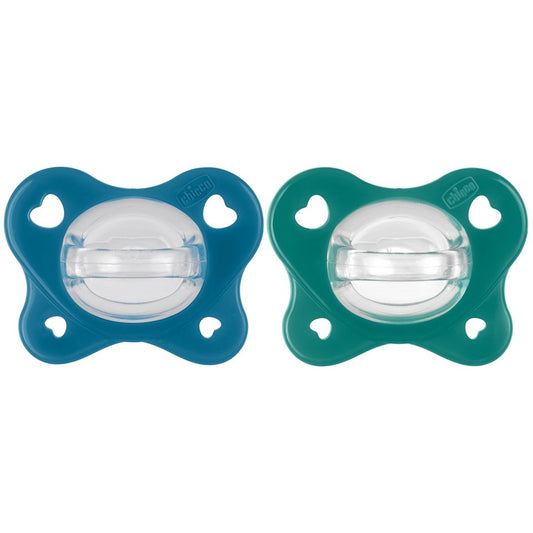 Chicco Succhietto Physioforma Dual Soft In Silicone Blu 16-36 Mesi 2 Pezzi