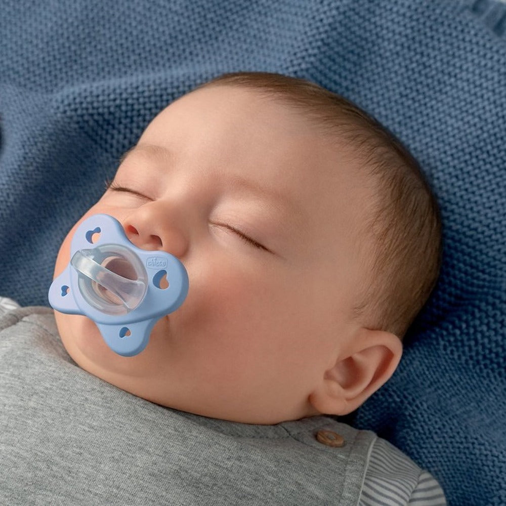 Chicco Succhietto Physioforma Dual Soft In Silicone Blu 16-36 Mesi 2 Pezzi