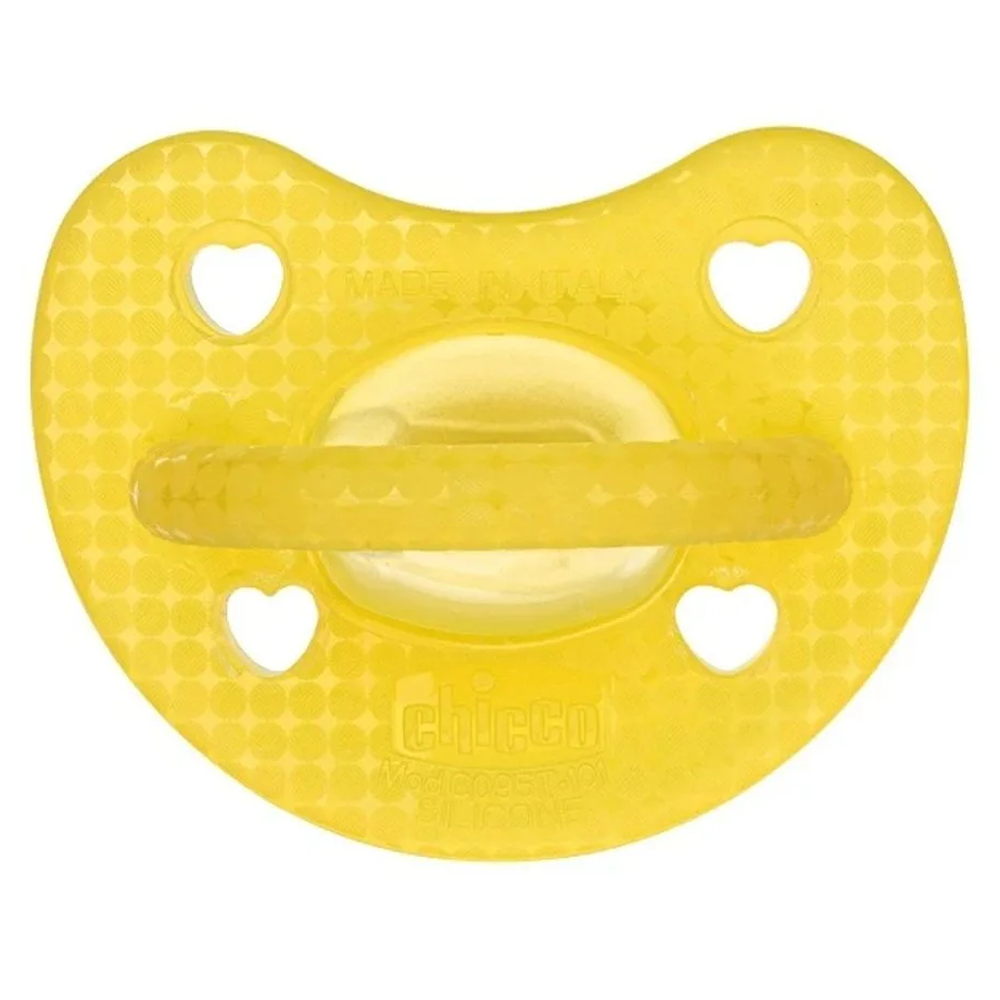 Chicco Gommotto Physioforma Soft Luxe Fluo In Silicone Giallo 2-6 Mesi