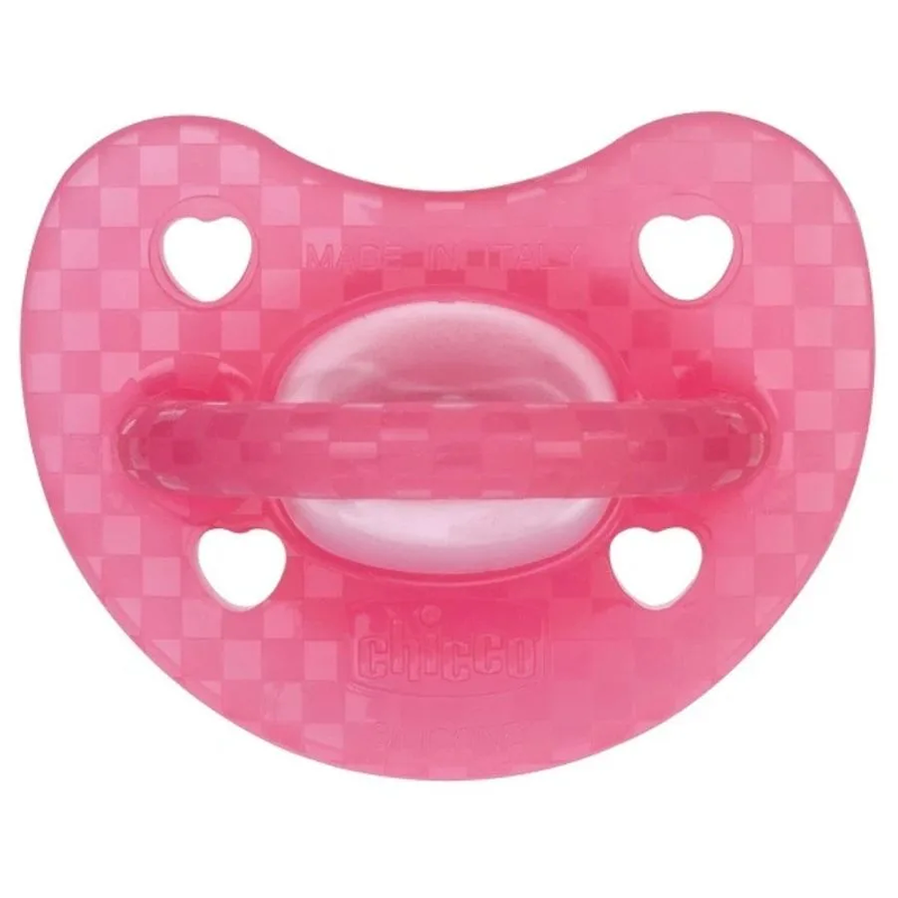 Chicco Gommotto Physioforma Soft Luxe Fluo In Silicone Rosa 16-36 Mesi
