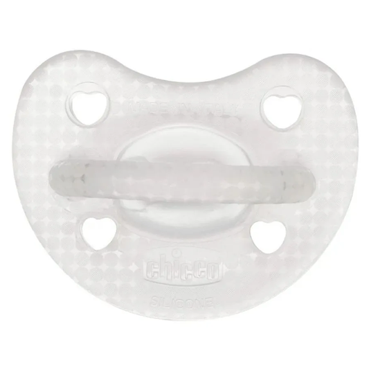 Chicco Gommotto Physioforma Soft Luxe Fluo In Silicone Trasparente 2-6 Mesi