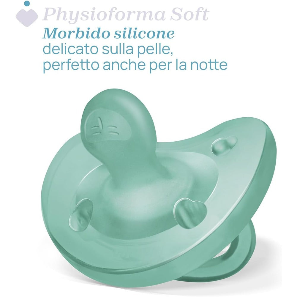 Chicco Gommotto Physioforma Soft In Silicone Rosa 2-6 Mesi 2 Pezzi
