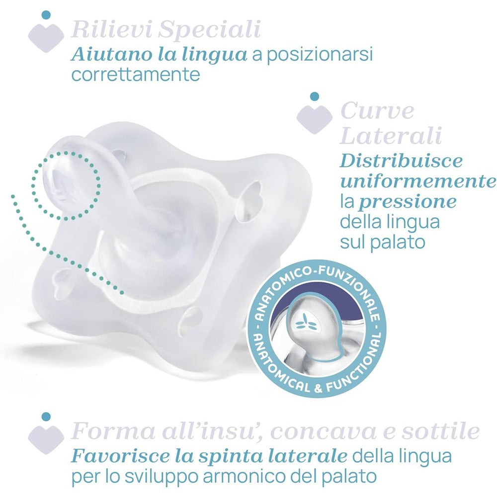 Chicco Gommotto Physioforma Soft In Silicone Rosa 2-6 Mesi 2 Pezzi