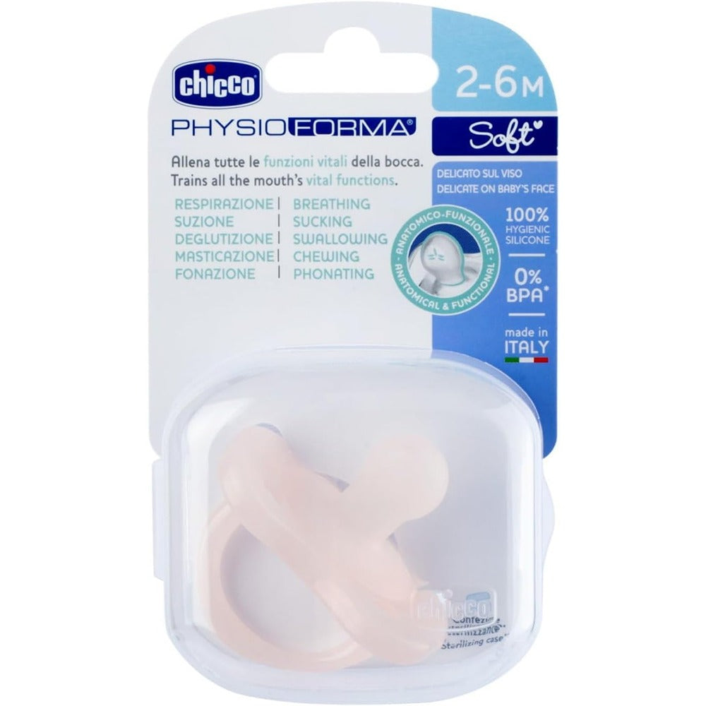 Chicco Gommotto Physioforma Soft In Silicone Rosa 2-6 Mesi
