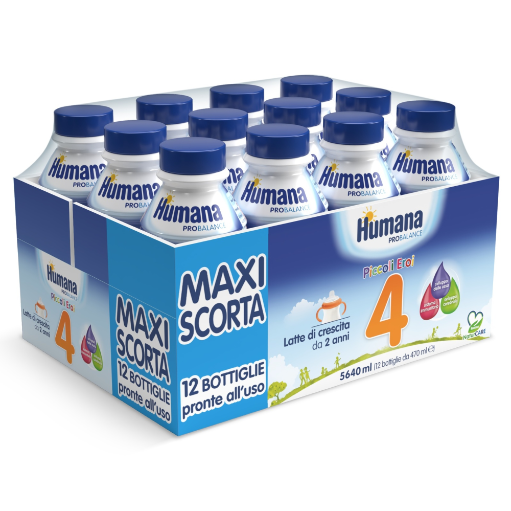 Humana 4 ProBalance Piccoli Eroi Latte Liquido Di Crescita 470 ml