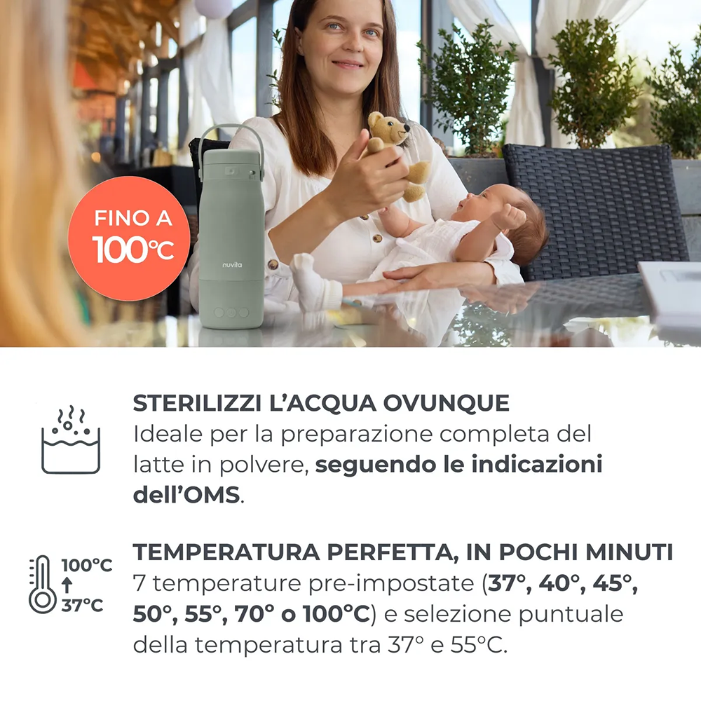 Nuvita Hot'n'Go Bollitore E Scalda Latte Portatile
