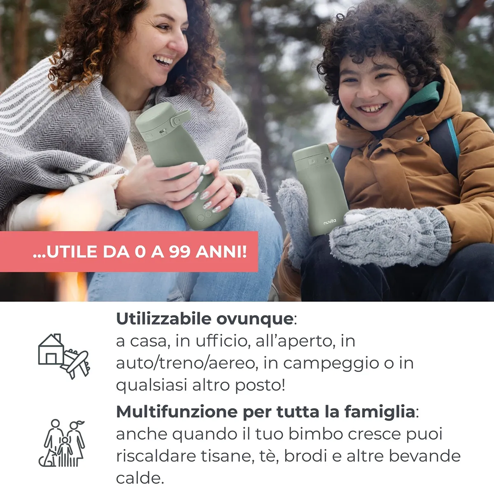 Nuvita Hot'n'Go Bollitore E Scalda Latte Portatile