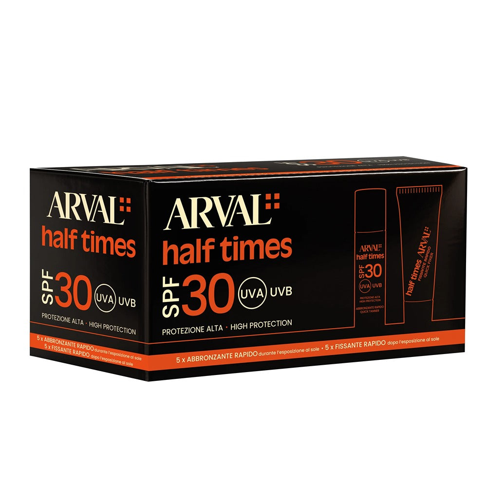 Arval Half Times SPF 30 - Abbronzante Rapido & Fissante Rapido 5+5
