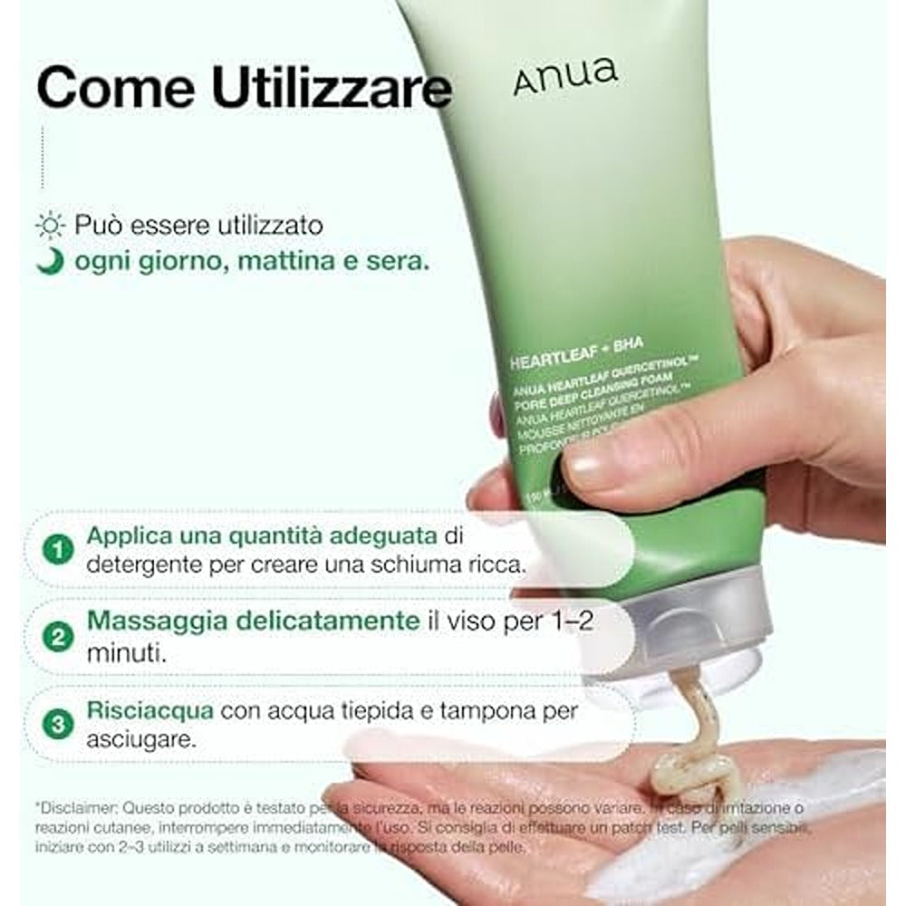 Anua Heartleaf Quercetinol Pore Deep Cleansing Foam