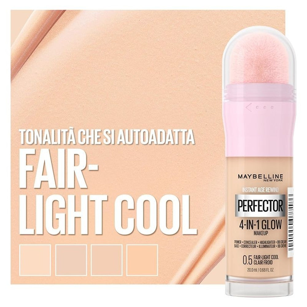 Maybelline Instant Perfector 4in1 Glow - Fondotinta Illuminante E Base Per Trucco