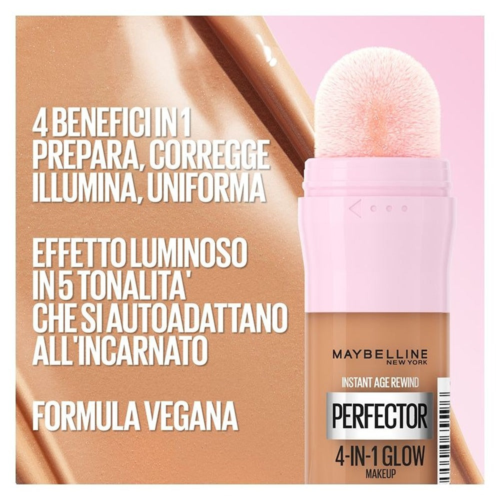 Maybelline Instant Perfector 4in1 Glow - Fondotinta Illuminante E Base Per Trucco
