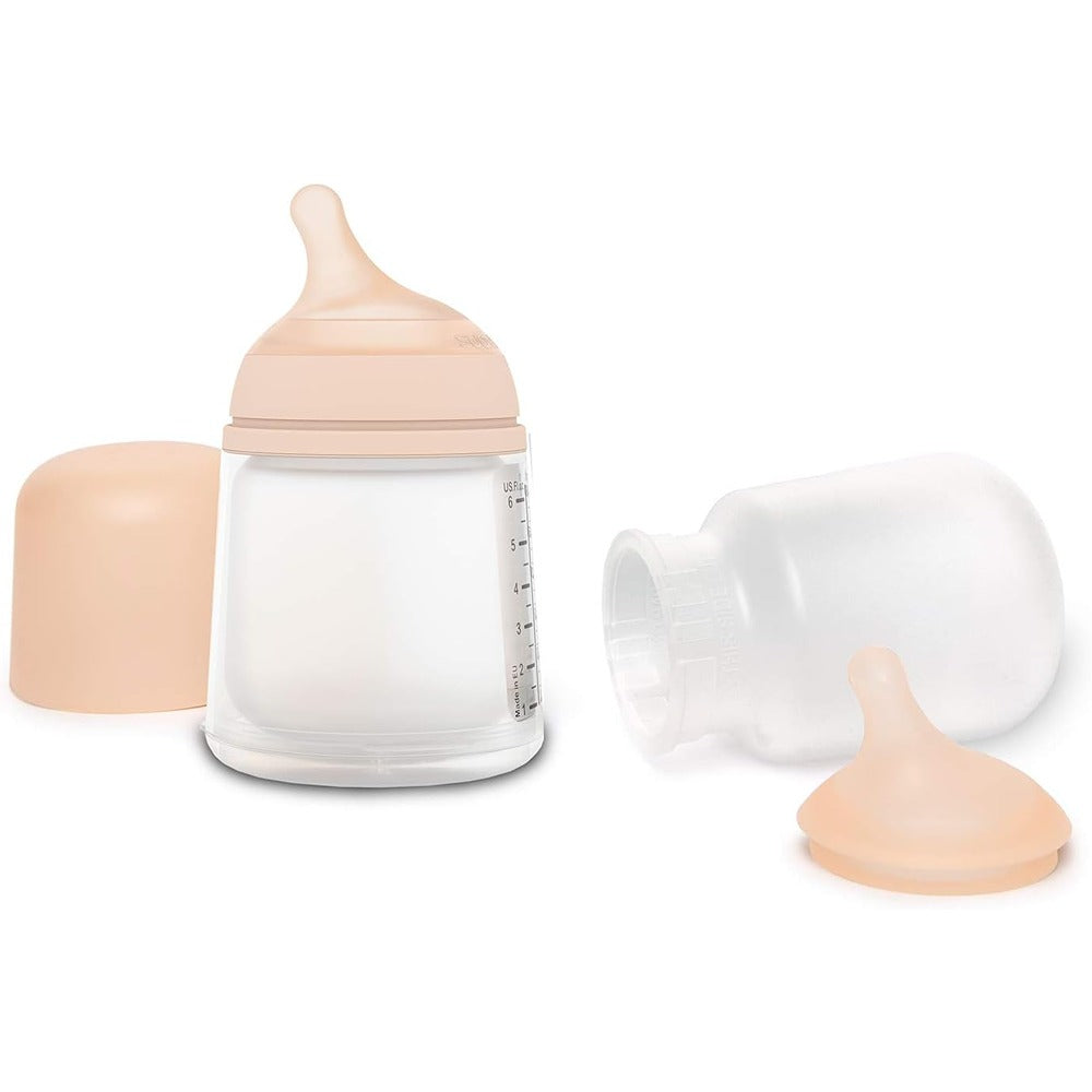 Suavinex Zero Zero Set Biberon Speciale Allattamento Tettarella In Silicone Flusso Adattabile + Ricambi 0+ Mesi