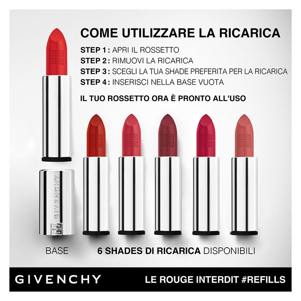 Givenchy Le Rouge Interdit Intense Silk Refill - Ricarica Rossetto Le rouge Interdit Intense Silk
