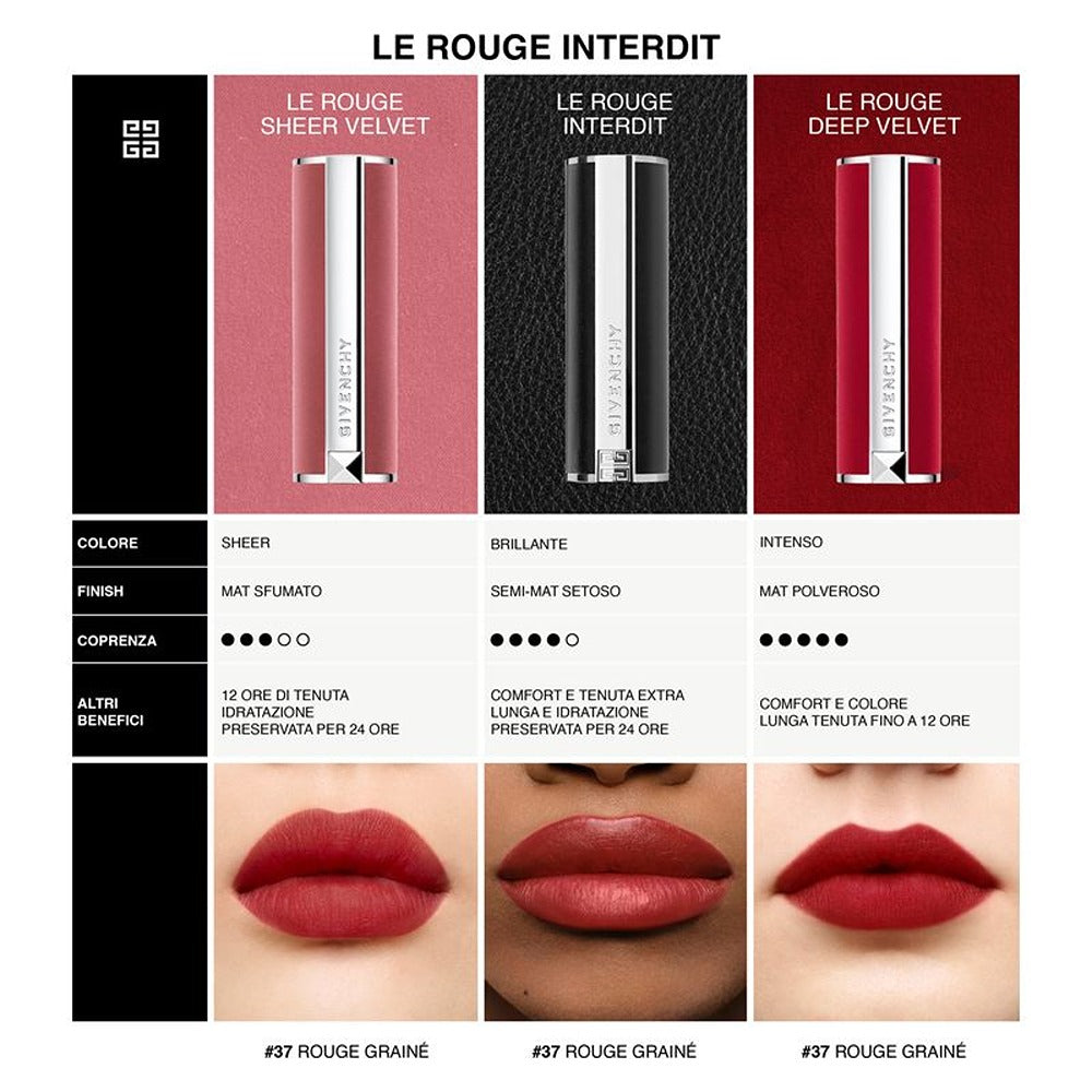Givenchy Le Rouge Interdit Intense Silk Refill - Ricarica Rossetto Le rouge Interdit Intense Silk
