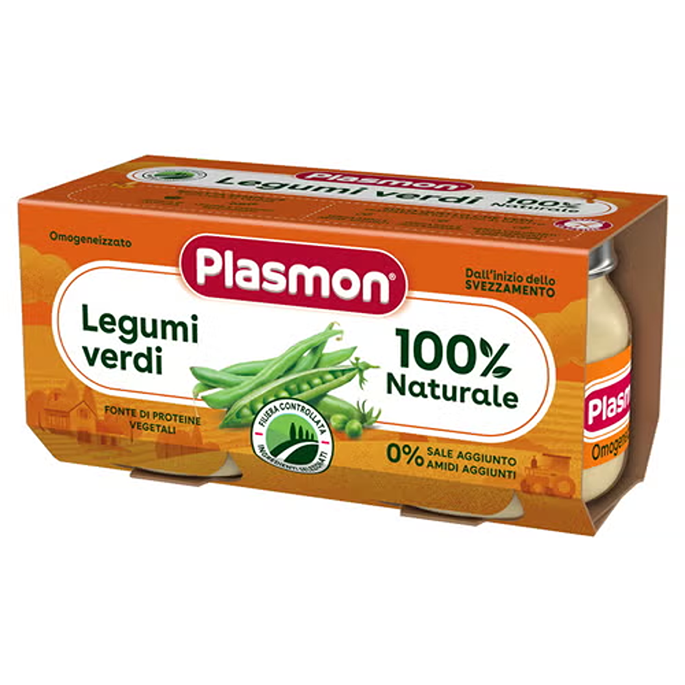 Plasmon Omogeneizzato Legumi Verdi 2x80 gr