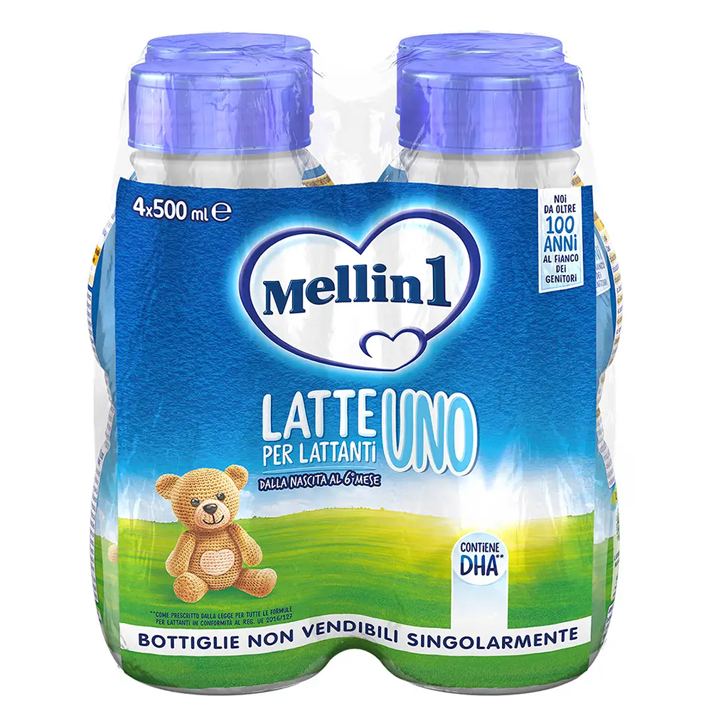 Mellin 1 Latte Liquido Per Lattanti 4x500 ml