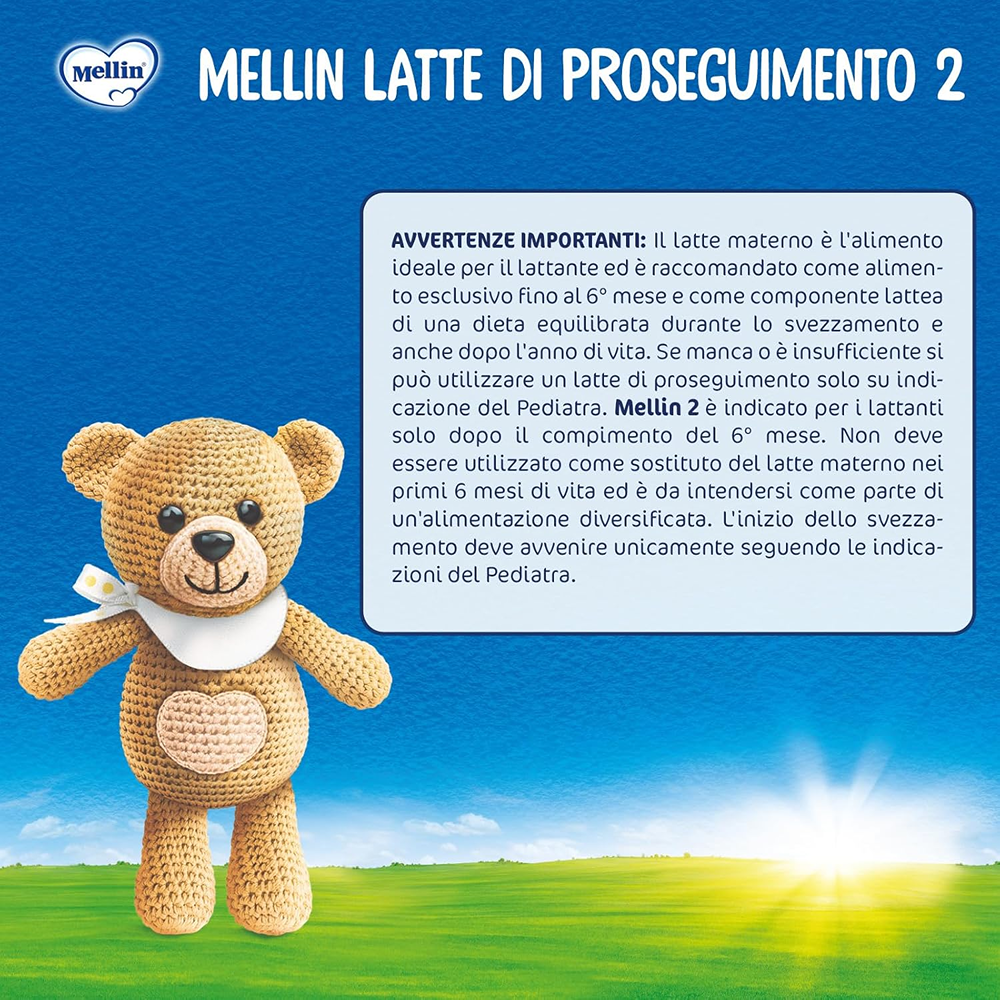Mellin 2 Latte In Polvere Di Proseguimento 1200 gr
