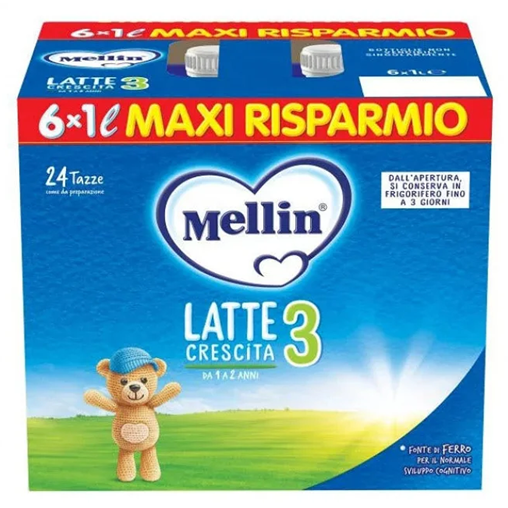 Mellin 3 Latte Liquido Di Crescita 1000 ml