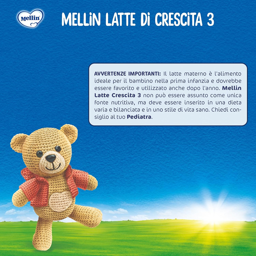 Mellin 3 Latte Liquido Di Crescita 1000 ml