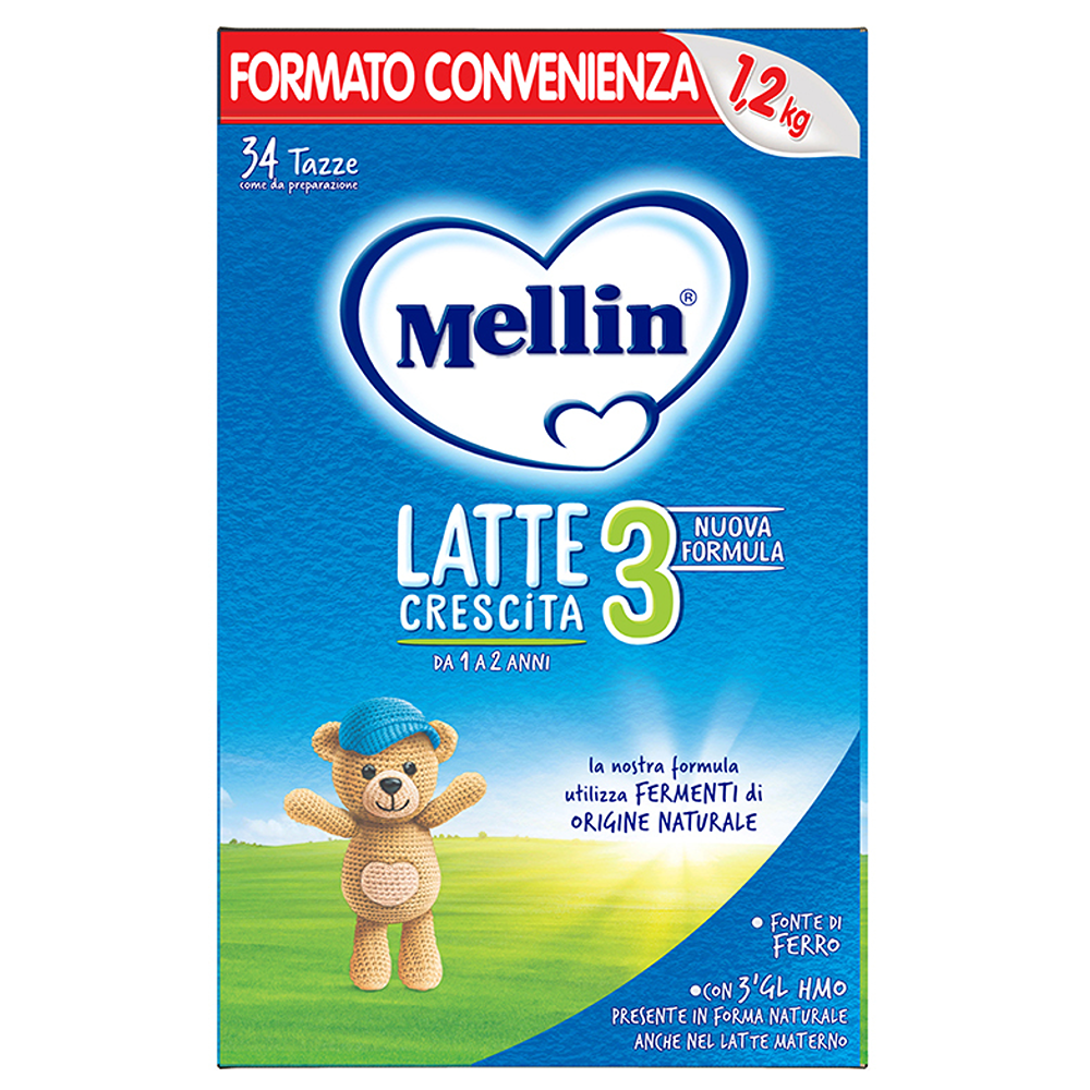 Mellin 3 Latte In Polvere Di Crescita 1200 gr