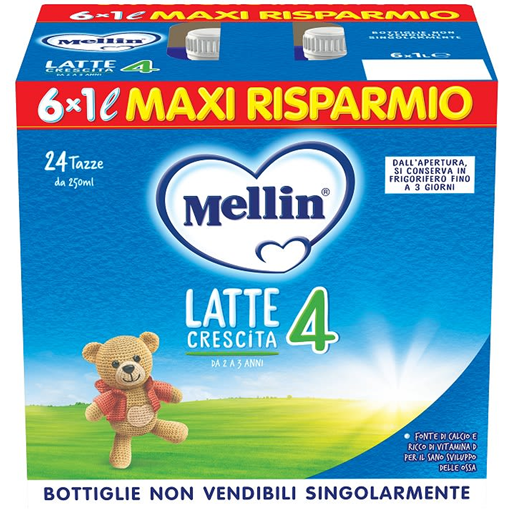 Mellin 4 Latte Liquido Di Crescita 1000 ml