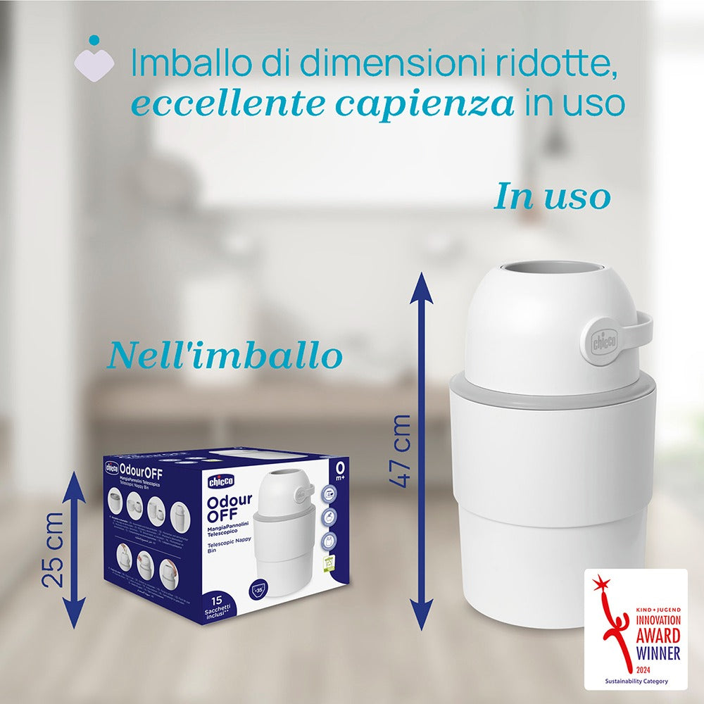Chicco Mangiapannolini Telescopico Odour Off Bianco