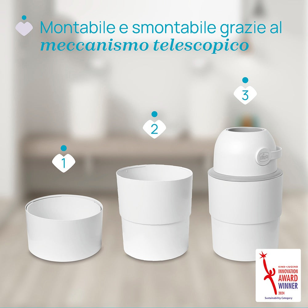 Chicco Mangiapannolini Telescopico Odour Off Bianco
