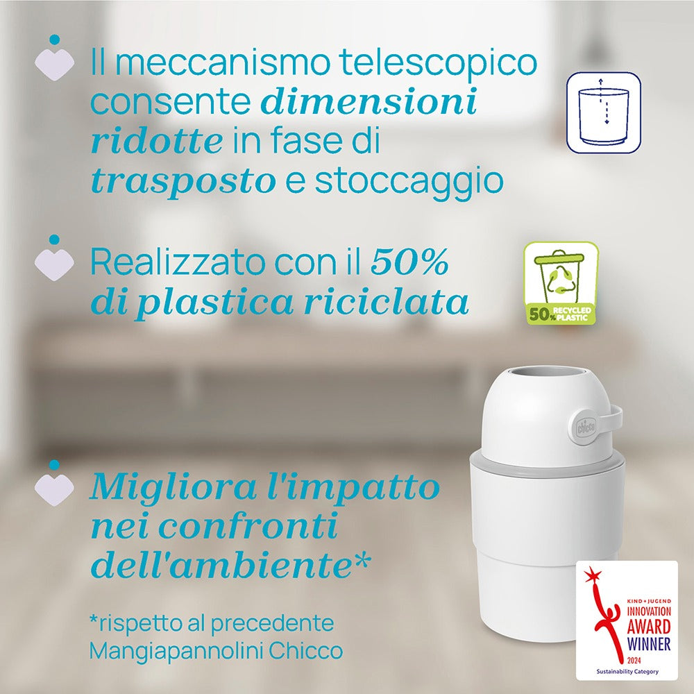 Chicco Mangiapannolini Telescopico Odour Off Bianco