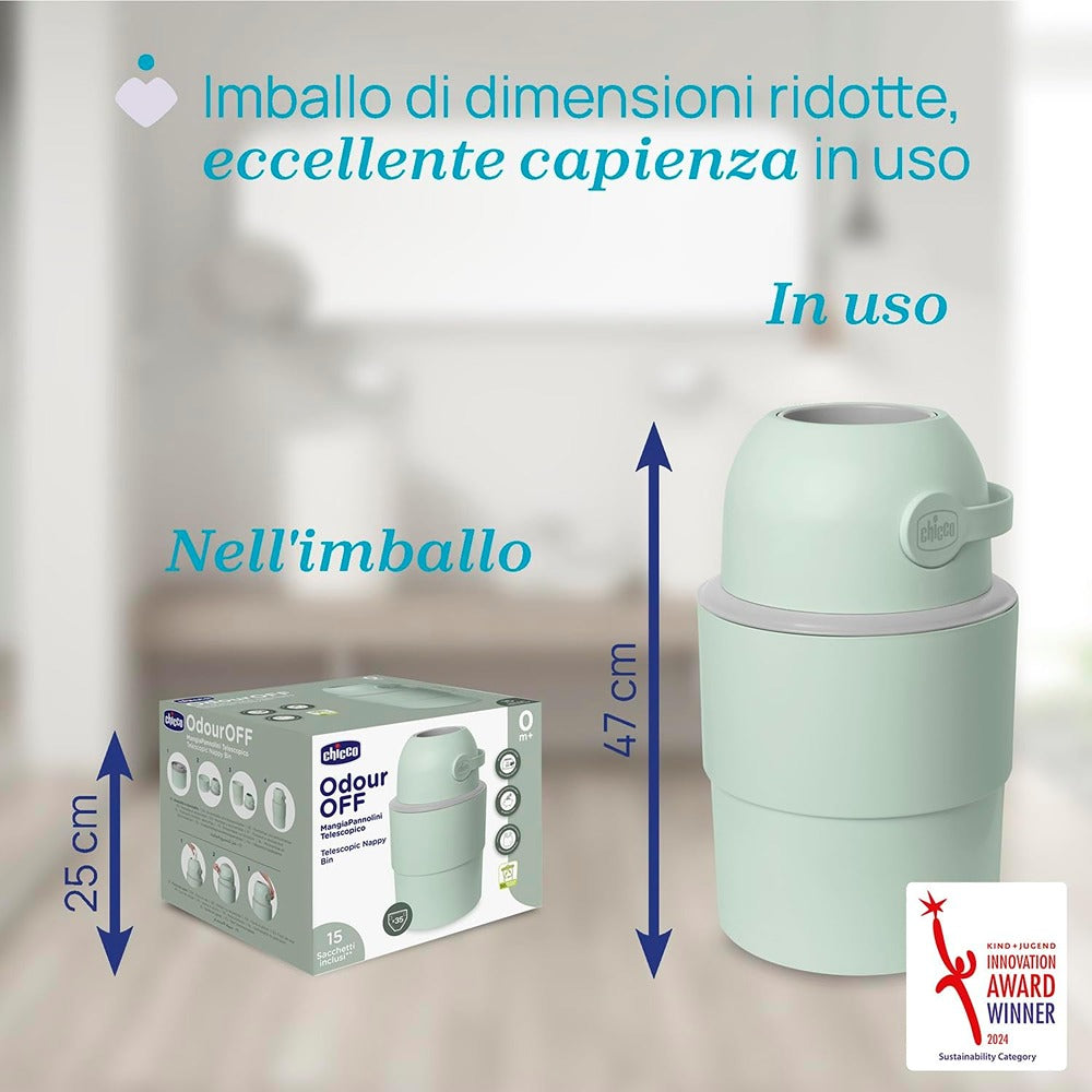 Chicco Mangiapannolini Telescopico Odour Off Verde