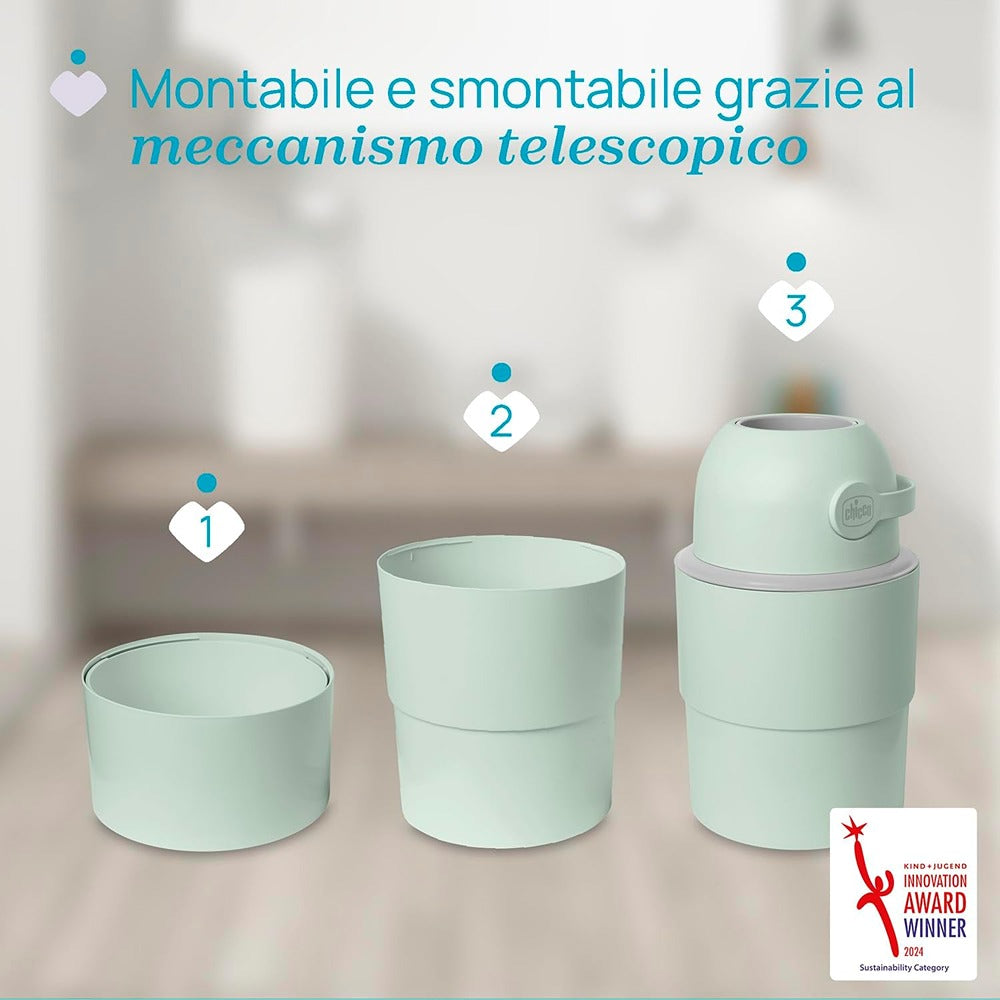 Chicco Mangiapannolini Telescopico Odour Off Verde
