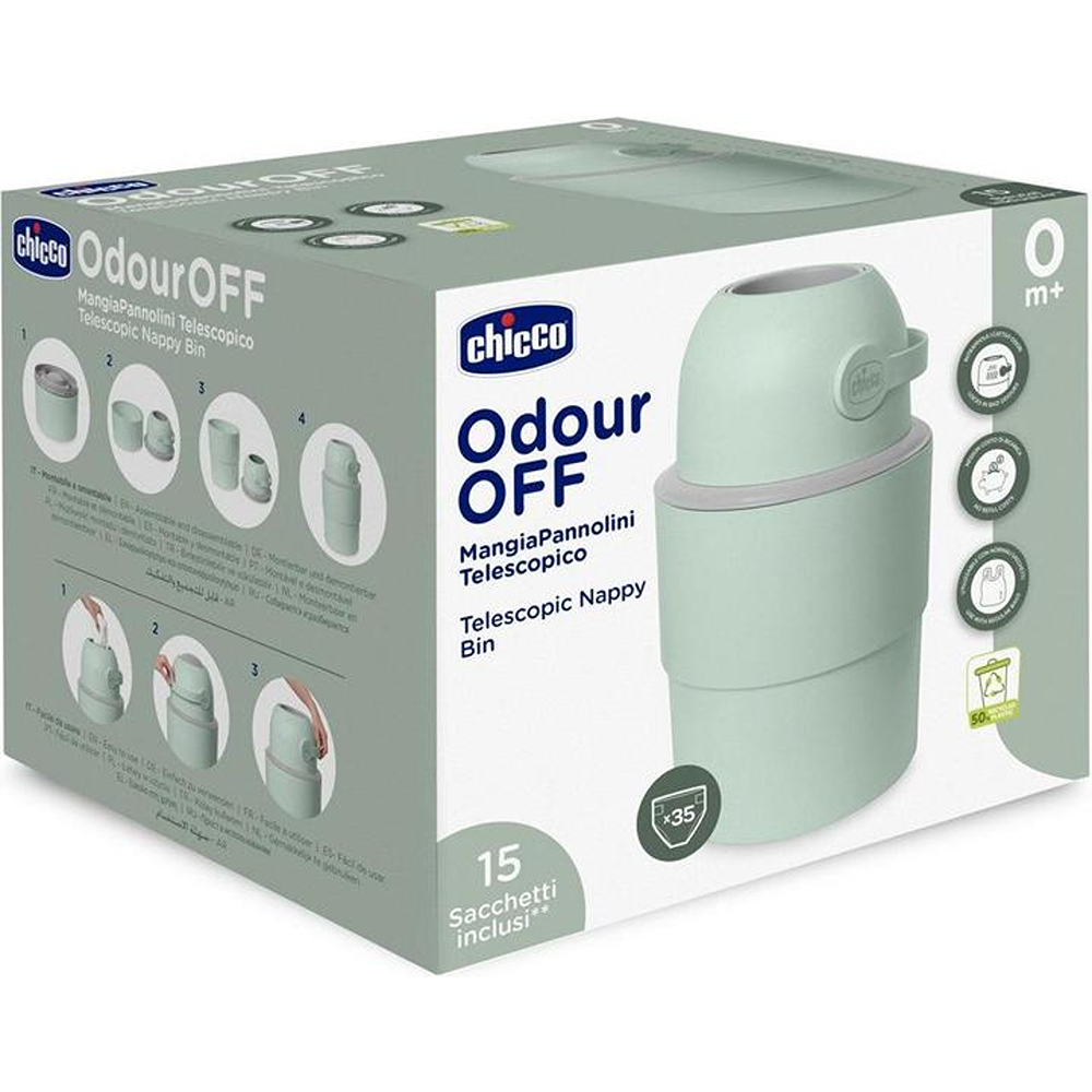 Chicco Mangiapannolini Telescopico Odour Off Verde