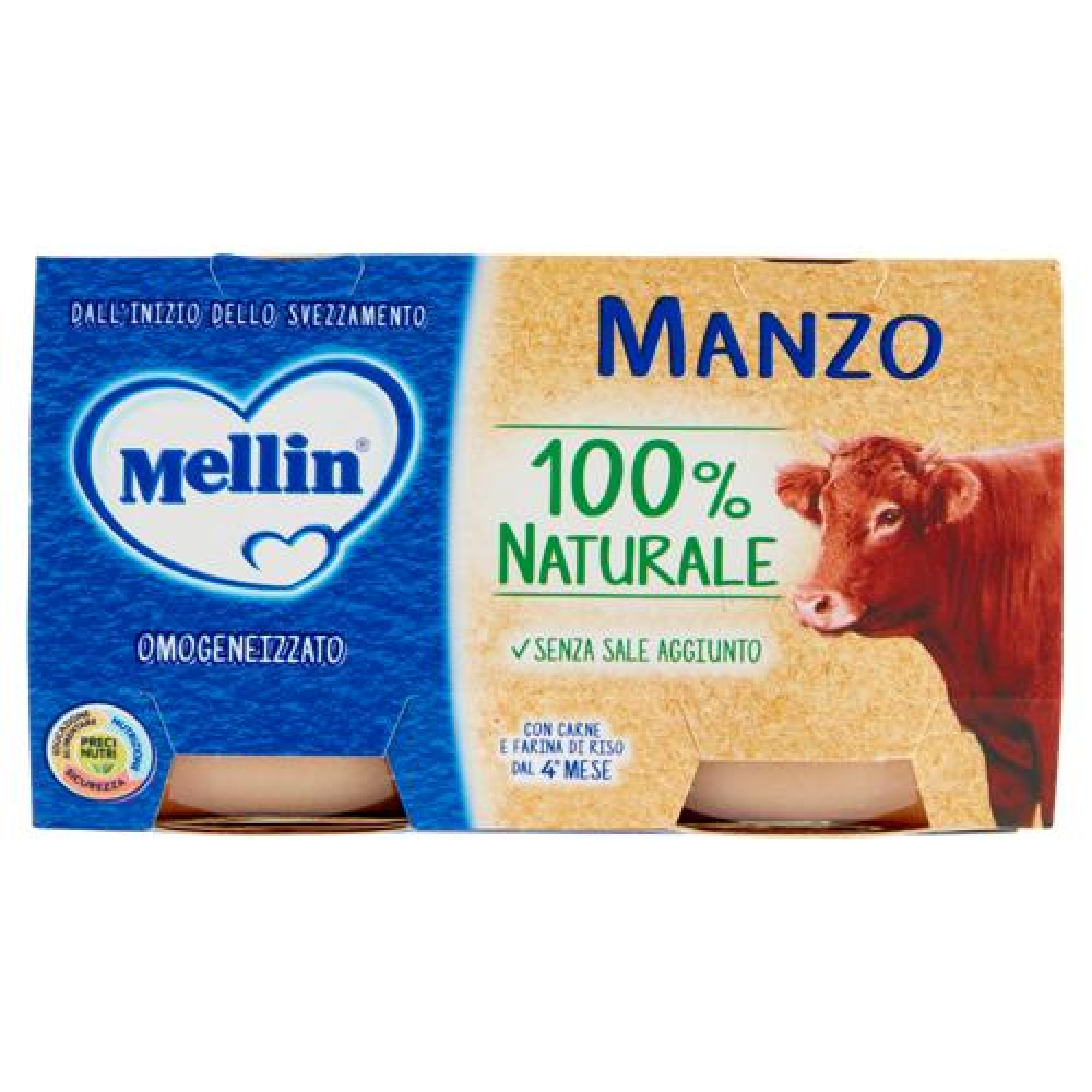Mellin Omogeneizzato Manzo 2x120 gr