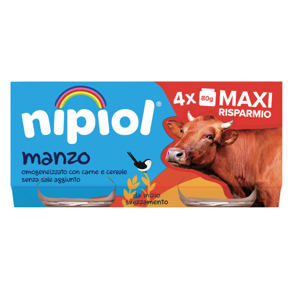 Nipiol Omogeneizzato Manzo 4x80 gr
