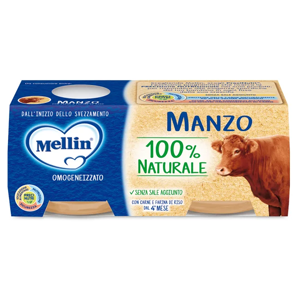 Mellin Omogeneizzato Manzo 2x80 gr