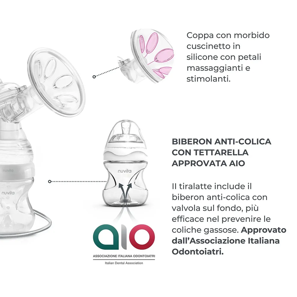 Nuvita Materno Go Tiralatte Elettrico Singolo A 2 Fasi