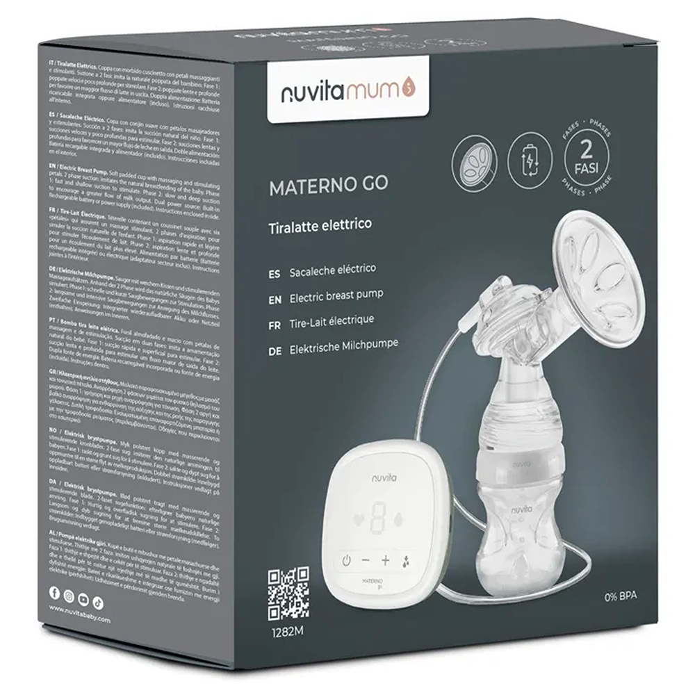 Nuvita Materno Go Tiralatte Elettrico Singolo A 2 Fasi