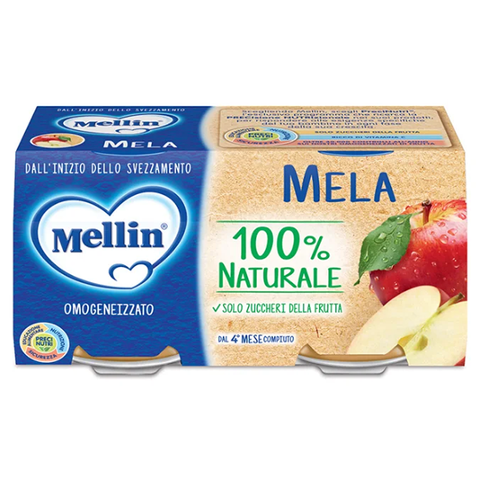 Mellin Omogeneizzato Frutta Mela 2x100 gr
