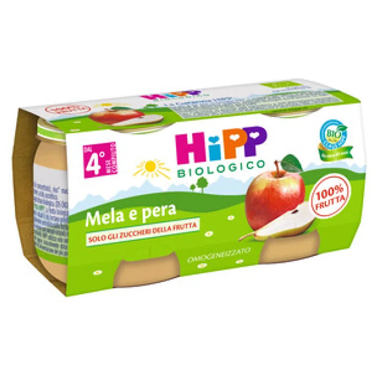HiPP Omogeneizzato Pera E Mela 2x80 gr