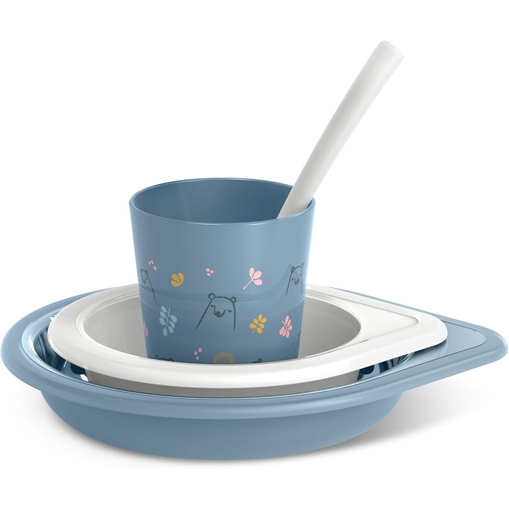 Suavinex My Family Set Svezzamento Azzurro 6+ Mesi