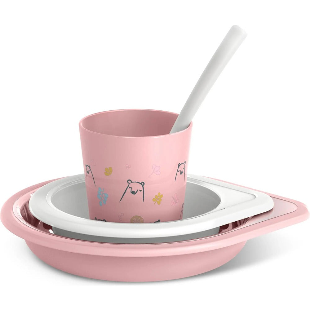 Suavinex My Family Set Svezzamento Rosa 6+ Mesi