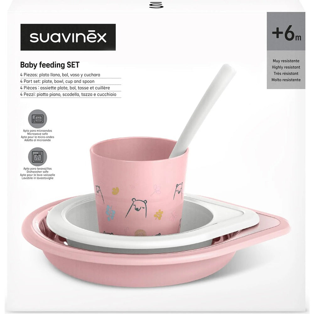Suavinex My Family Set Svezzamento Rosa 6+ Mesi